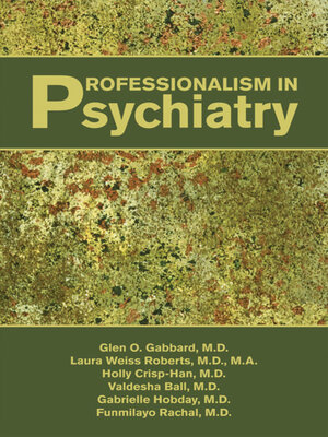 cover image of Professionalism in Psychiatry
